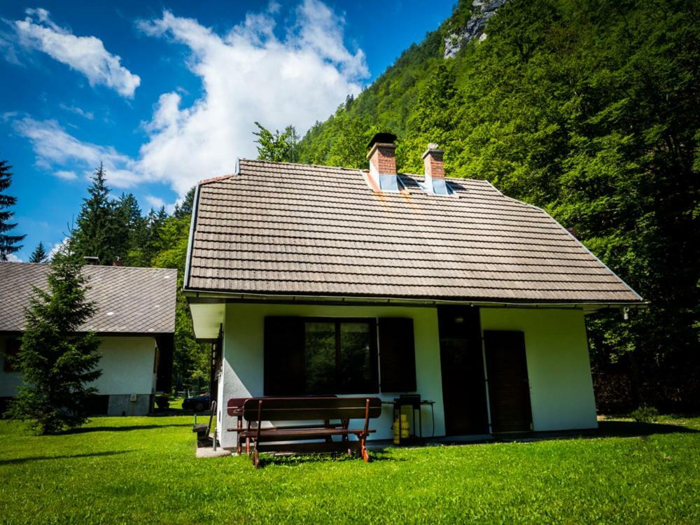 Вилла Pocitniska Hisa Radovna Zgornja Radovna Экстерьер фото
